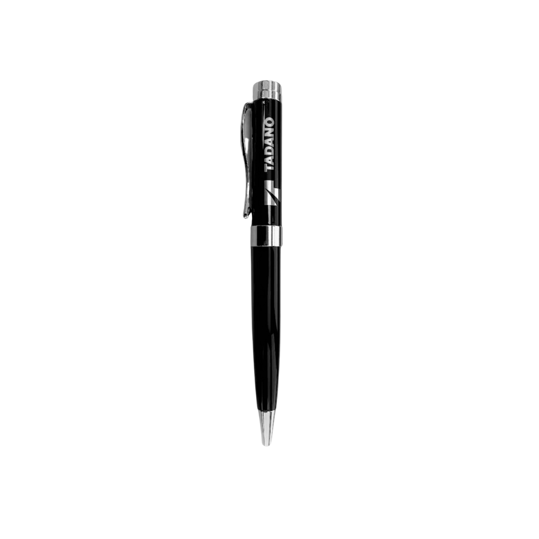 Black Metal Pen with Silver Detail