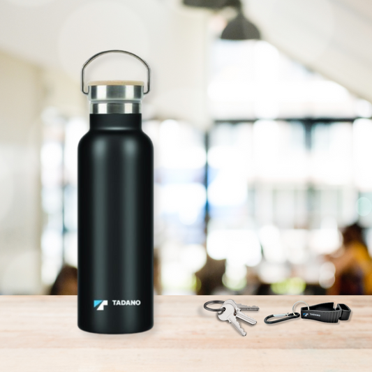 Double walled water bottle - Black